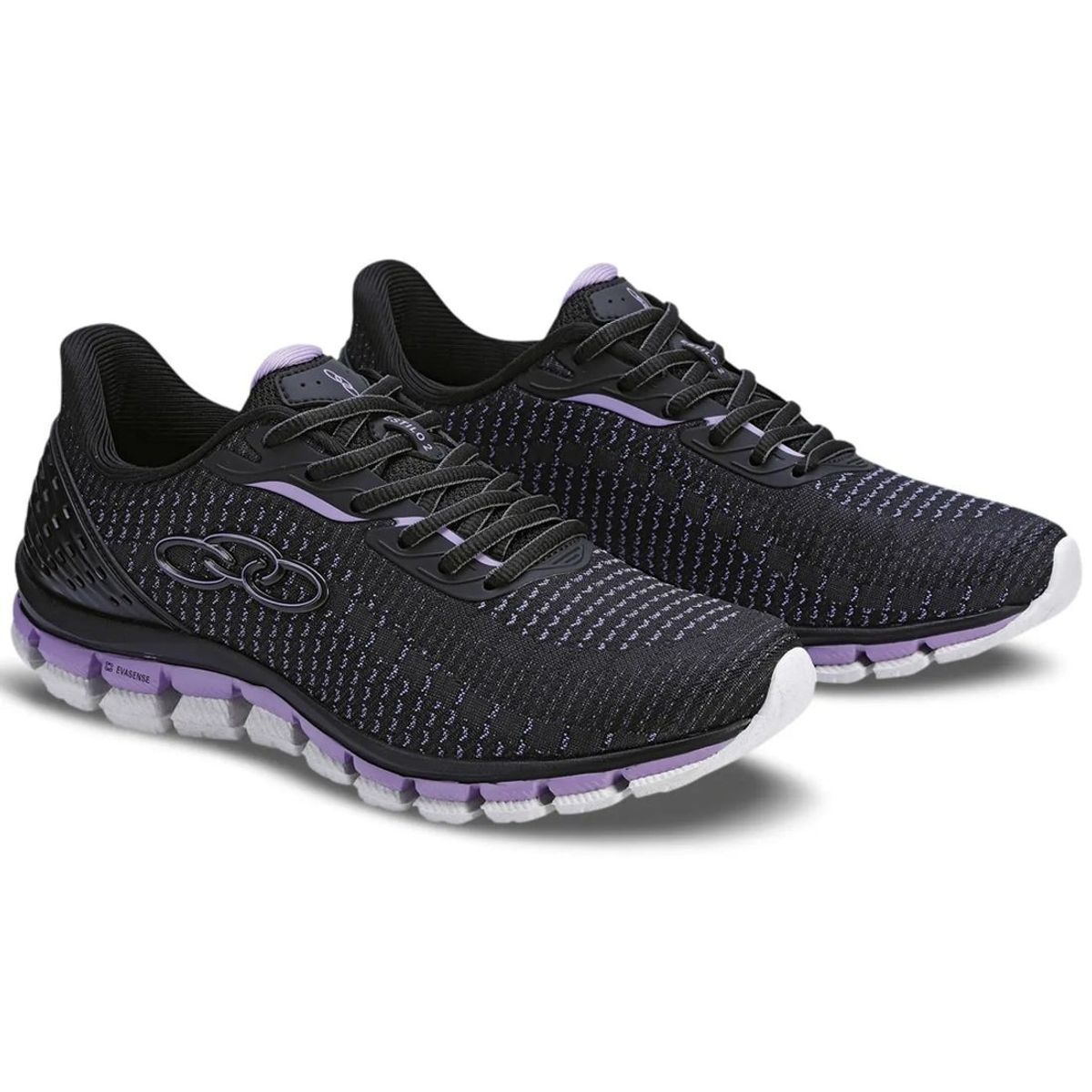 OLYMPIKUS - Zapatilla Mujer Estilo 2 Negro/Morado