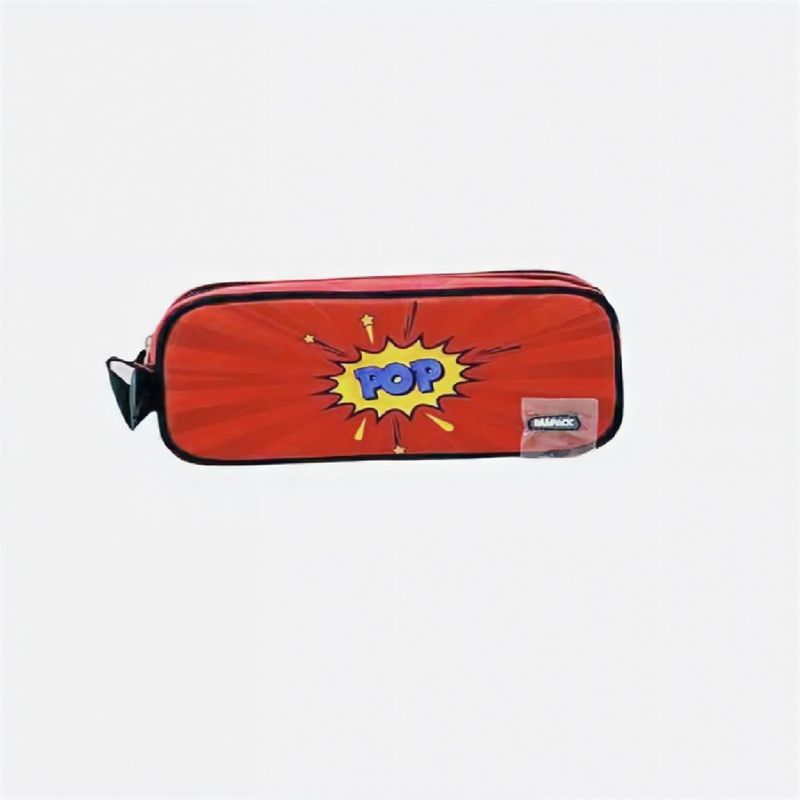 ARTIDIX - Estuche escolar Grande 3 Cierres Comics PB-B2 - Rojo