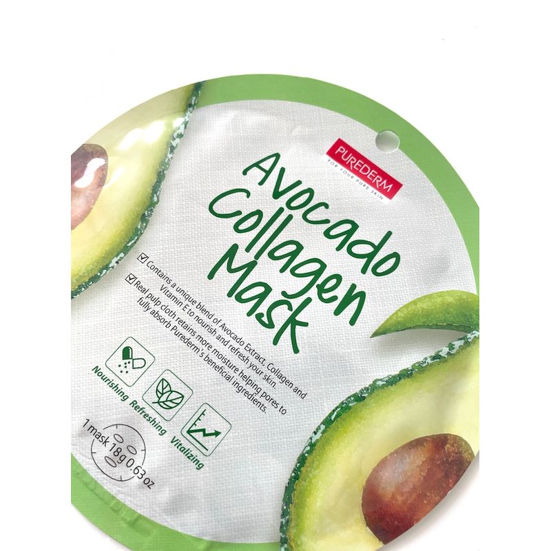 PUREDERM - Mascarilla Colágeno Avocado.-