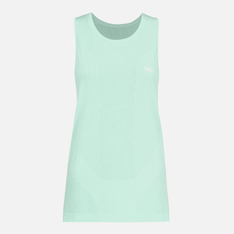 LIPPI - Polera Mujer 4 Run Seamless Trail T-Shirt Celeste Lippi