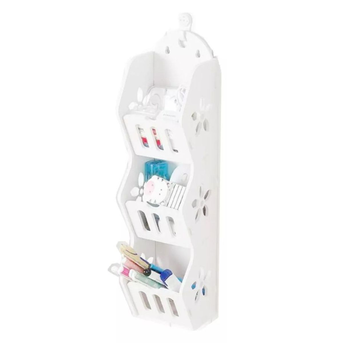 GENERICO - Repisa Estante De Baño Plegable De Pared Cocina Organizador