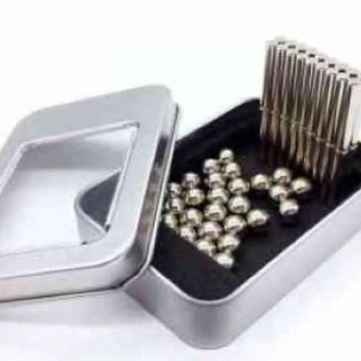 GENERICO - Juego Didáctico Ingenio Imán Antiestrés BarrasEsferasPlata