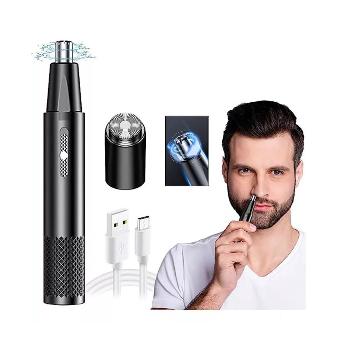 GENERICO - Depiladora Nasal Afeitadora Portátil Pelos Nariz Oreja