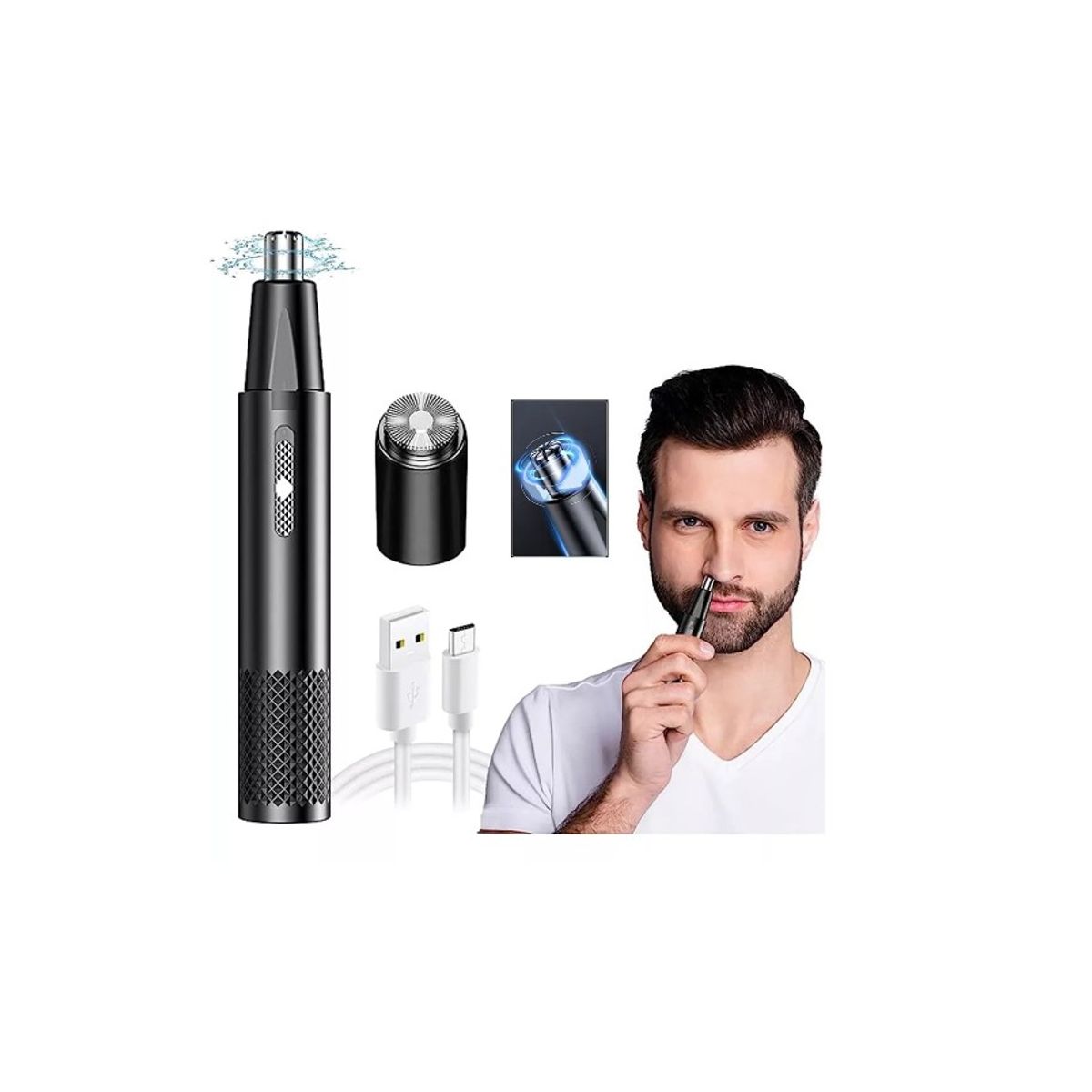 GENERICO - Depiladora Nasal Afeitadora Portátil Pelos Nariz Oreja