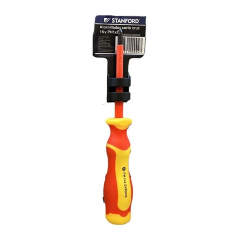 GENERICO - Destornillador Cruz Estrias Ph1x8 1kv Magnetico Electrico