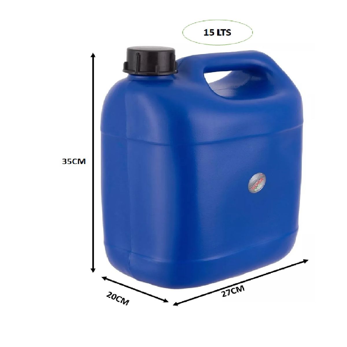 GENERICO - Bidon Domestico Plastico 15 Lts