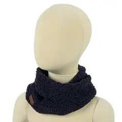 INFANTI - Cuello Tejido Cruzado Niño Talla Única Azul