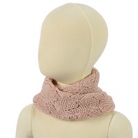 Cuello Tejido Niña Rosado