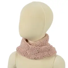 INFANTI - Cuello Tejido Niña Rosado