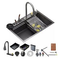 Set Lavaplatos Empotrado Acero Inoxidable 80x45cm con porta cuchillo