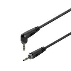 GENERICO - Cable de audio Aux. 3,5 mm 90° Macho estéreo de 3 metros