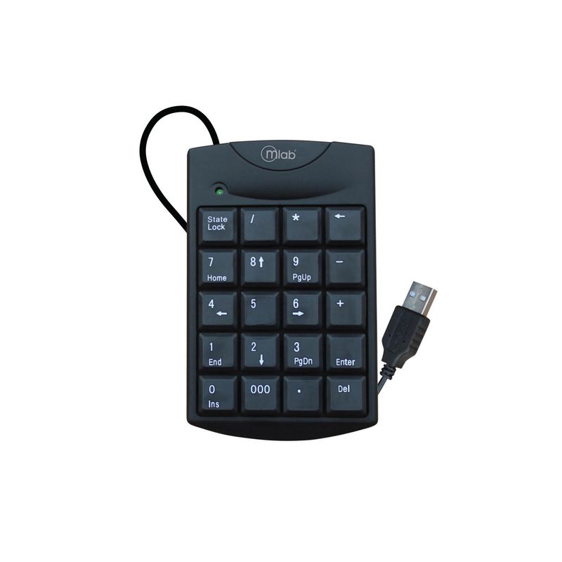 MLAB - Teclado Numérico Usb Keypad Mlab Negro Idioma Español