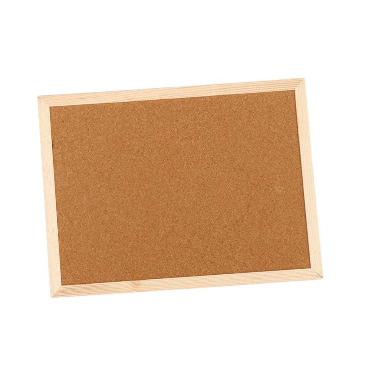 GENERICO - Pizarra Corcho 60x90 Borde Madera Resistente + Fijadores