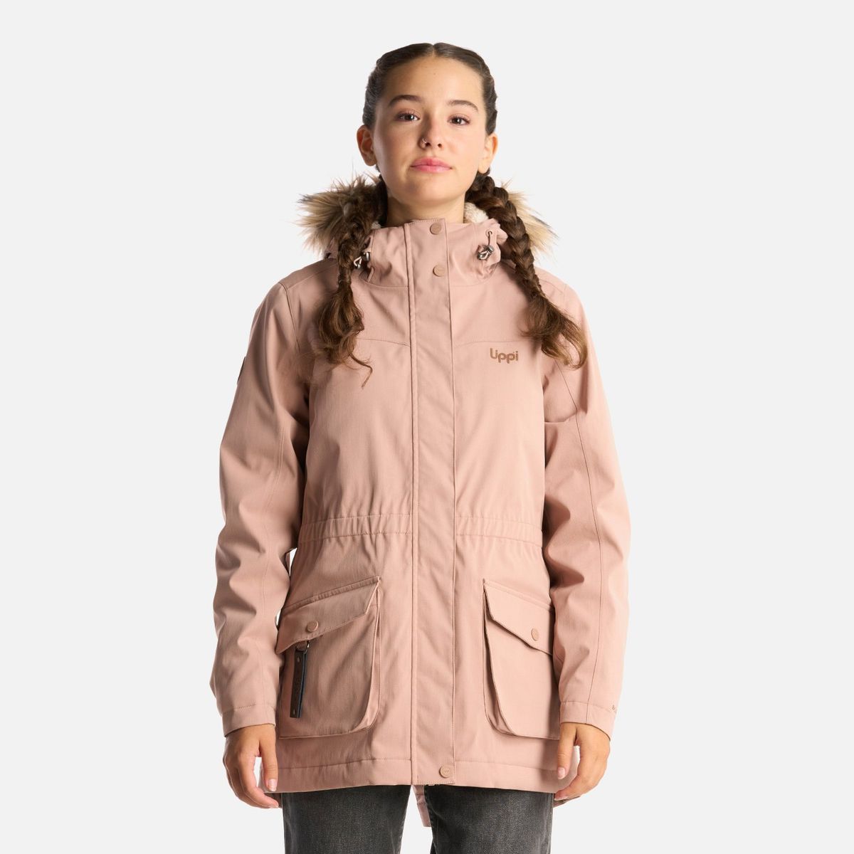 LIPPI - Chaqueta Teen Girl Roble B-Dry Hoody Jacket Canela Lippi