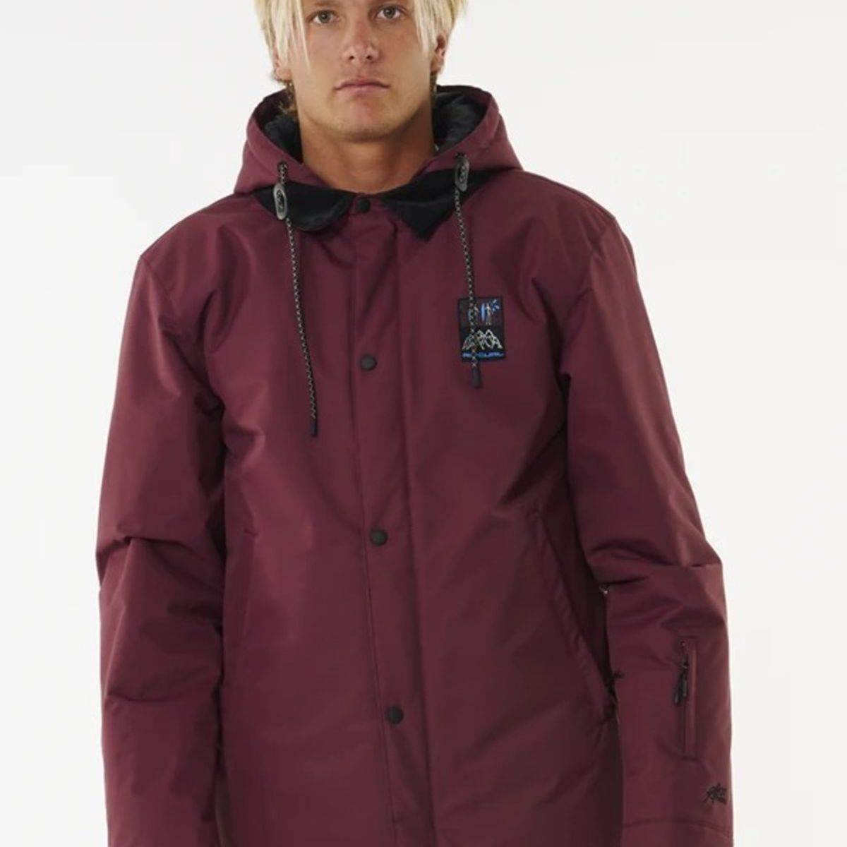 RIP CURL - Parka Coaches 10K/10K Jacket Burdeo Hombre Rip Curl