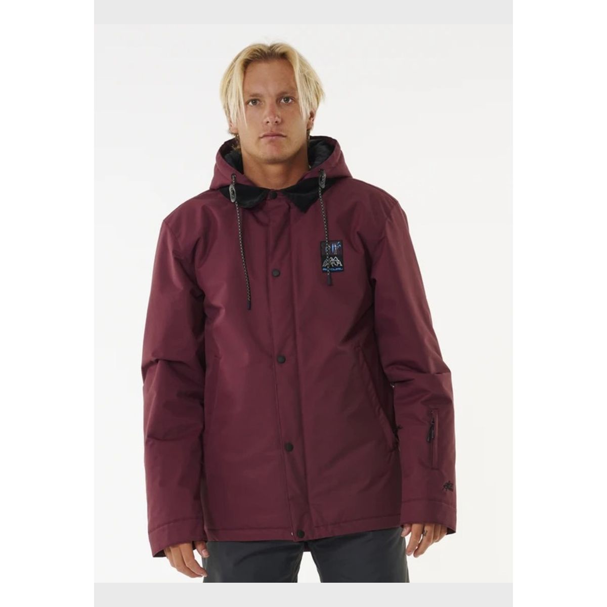 RIP CURL - Parka Coaches 10K/10K Jacket Burdeo Hombre Rip Curl