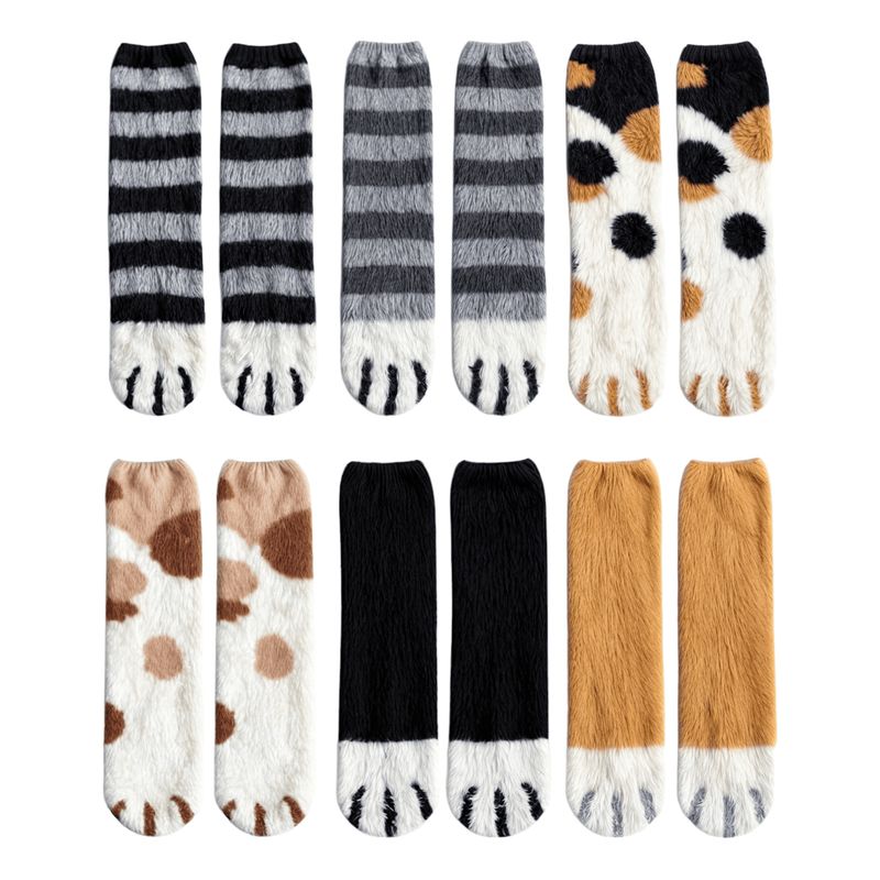 VICALLY FASHION - Pack 12 Calcetines Polar Modelo  Pata de Gato