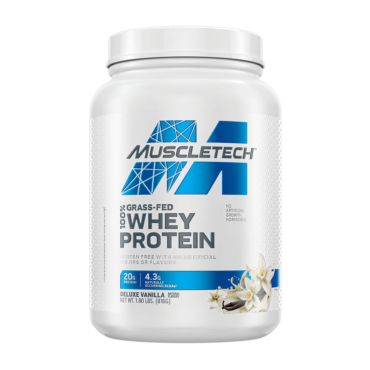 MUSCLETECH - GRASS-FED 100% WHEY PROTEIN 1.8 LB, MTECH