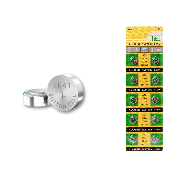 GENERICO - PACK X 20 PAQUETE DE 10PCS PILAS # AG3 #392A #CX41 #LR41W