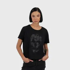 BUBBA - Women Tee Skull Black