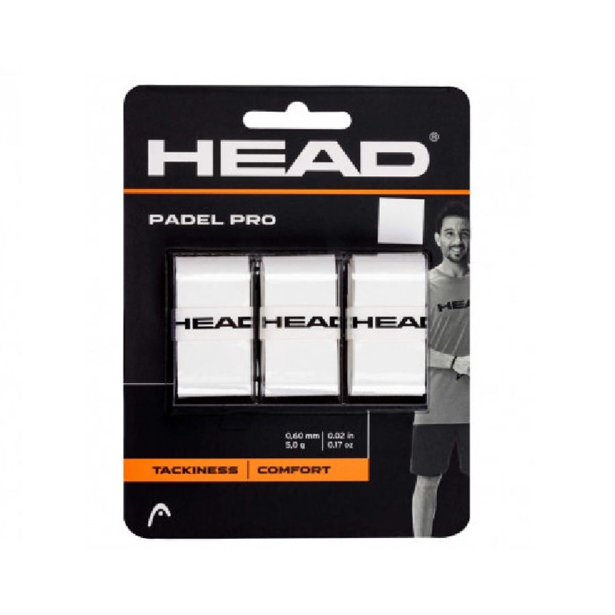 HEAD - Overgrip Head Padel Pro Blanco X3
