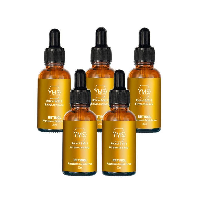 5 Serum Retinol Acido Hialuronico Vitamina E 30 ml.
