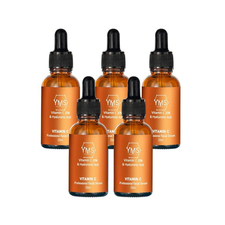 5 Serum Vitamina C y Acido Hialuronico 30 ml.