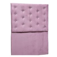 Respaldo 1 Plaza Palo Rosa Botón Diamante a piso Muebles Rimar