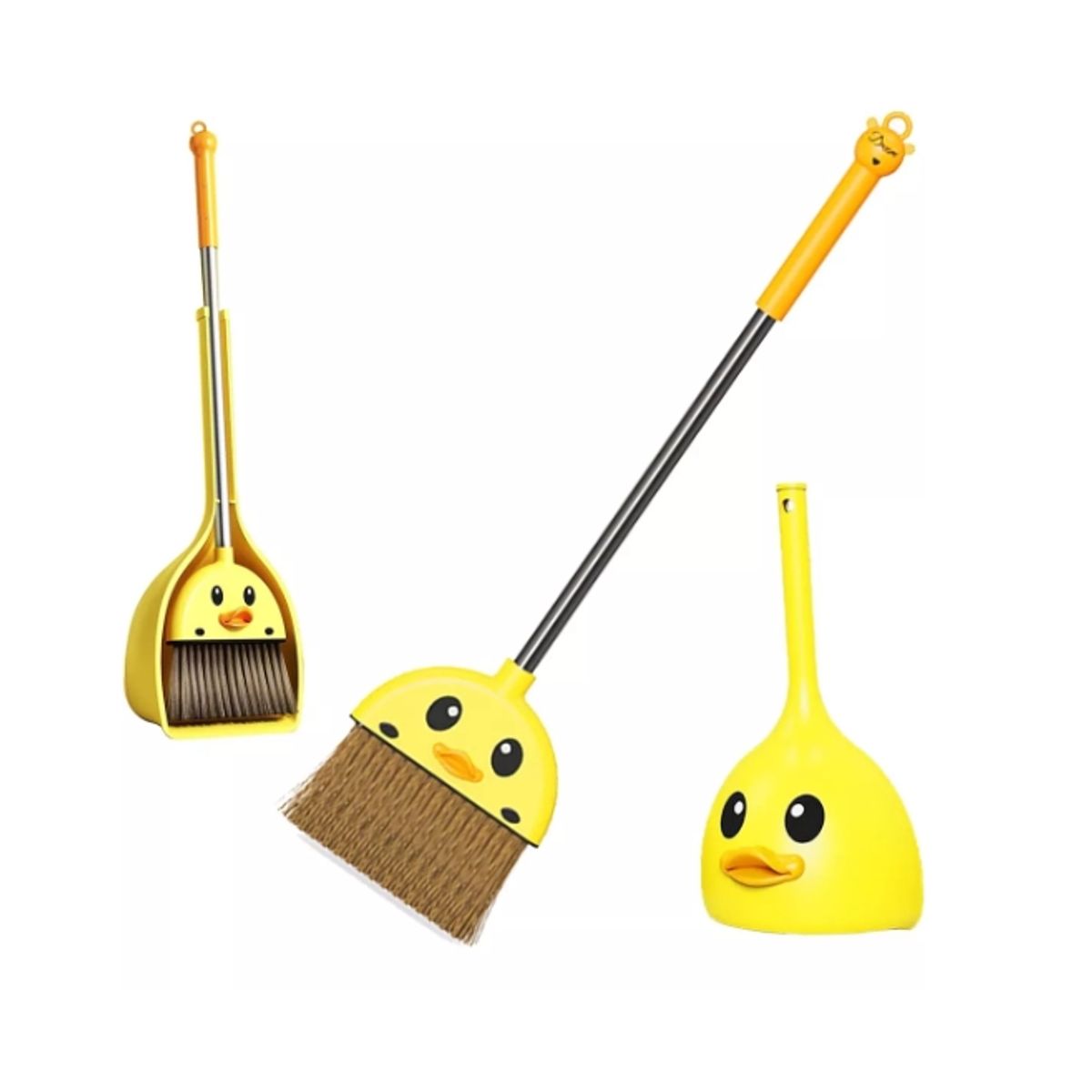 GENERICO - Juego De Escoba Y Recogedor Para Niños De Limpieza Amarillo