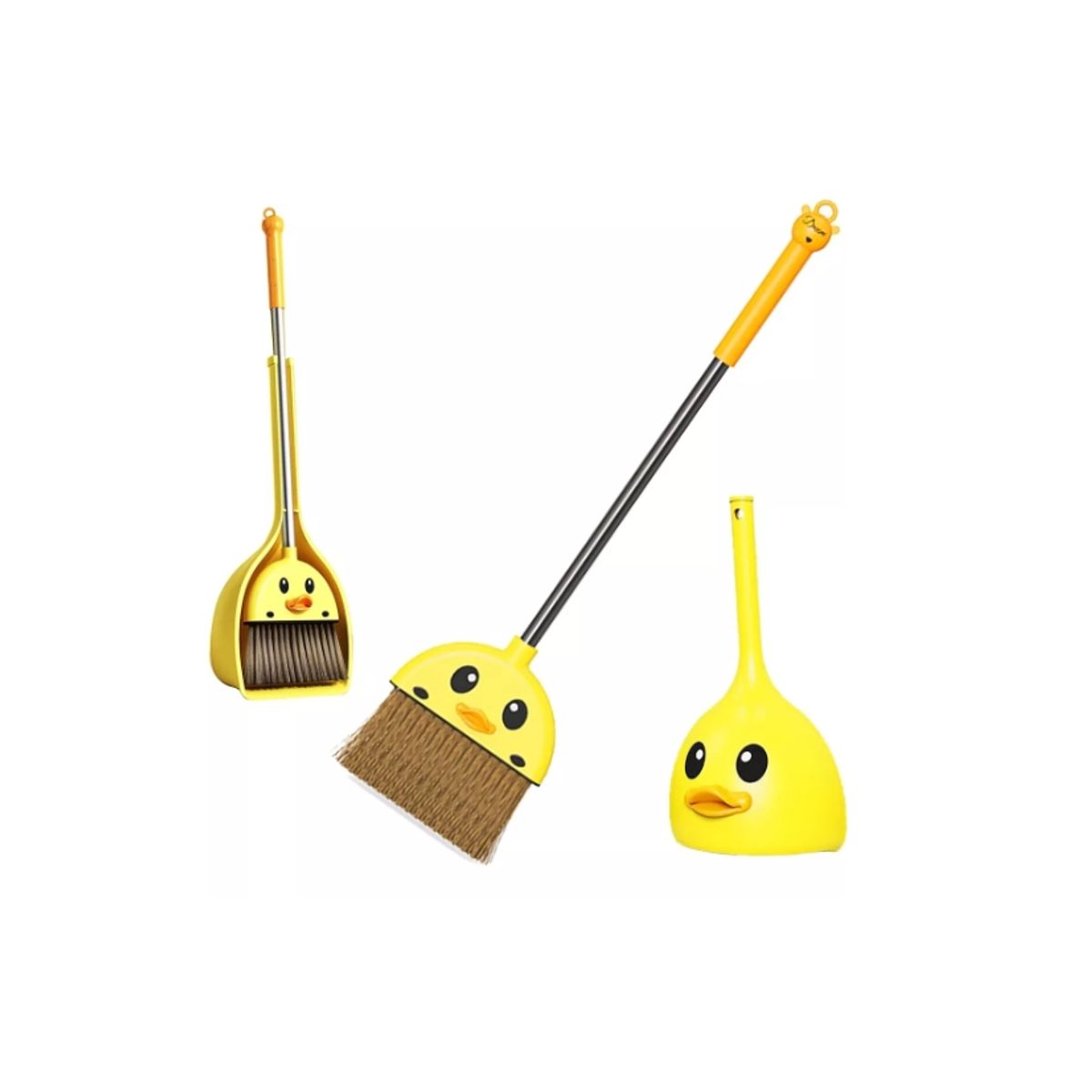 GENERICO - Juego De Escoba Y Recogedor Para Niños De Limpieza Amarillo
