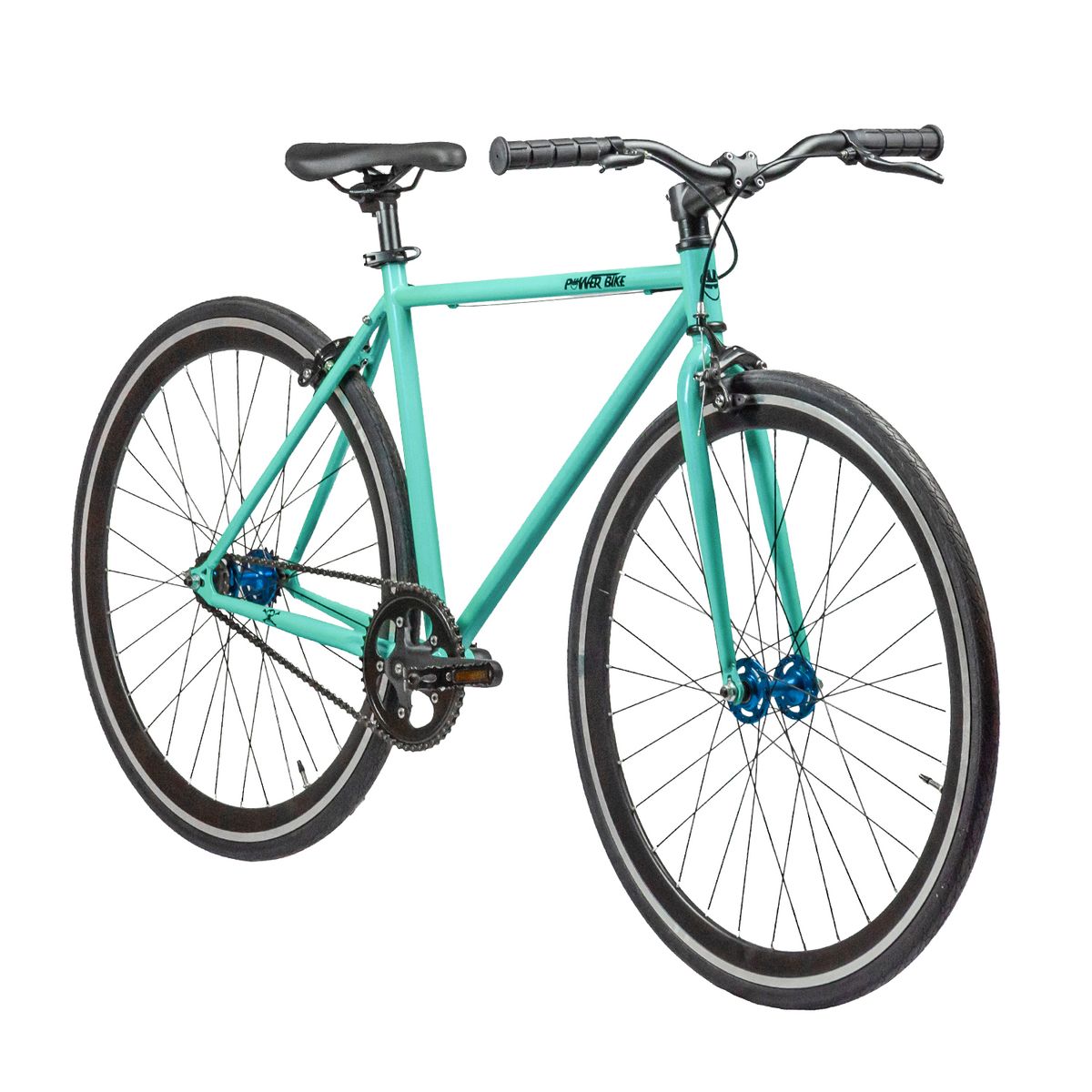POWERBIKE - BICICLETA FIXIE POWERBIKE  ARO 700 TALLA 48 TURQUESA