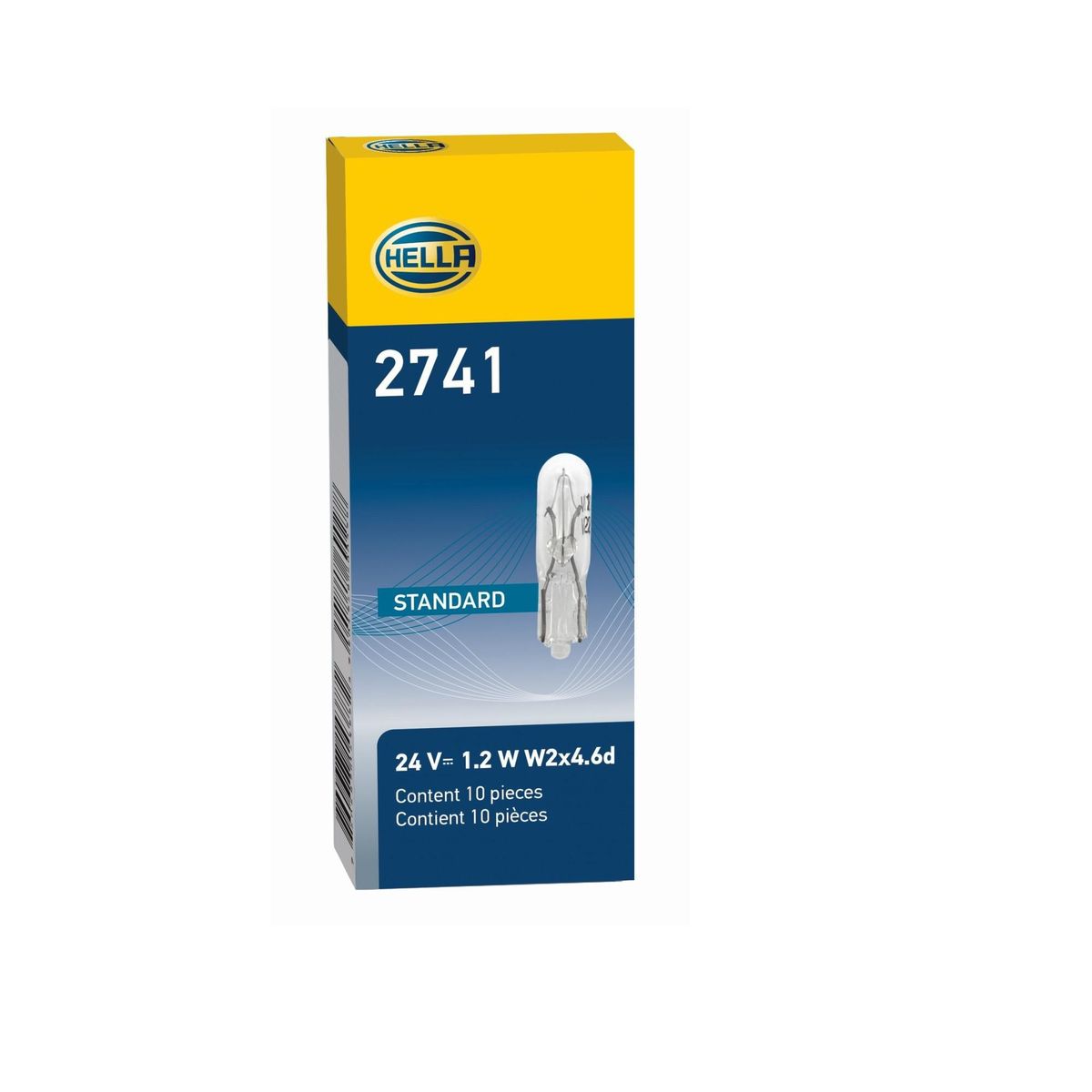 HELLA - Caja De 10 Ampolletas Piojito 24 Volts 1.2 Watts - Hella