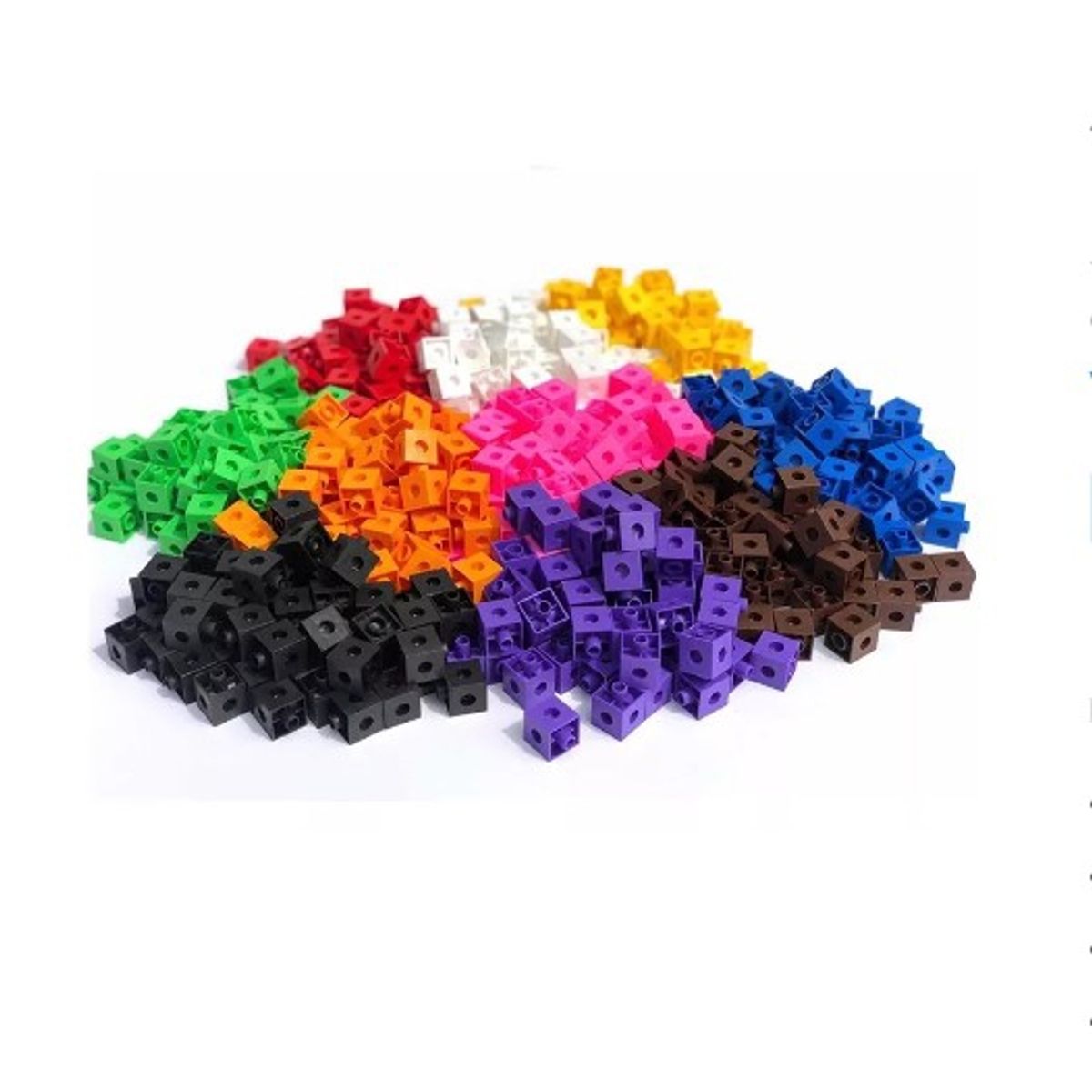 GENERICO - Cubos Multiencaje Unifix 100 Piezas Niños Aprendizaje