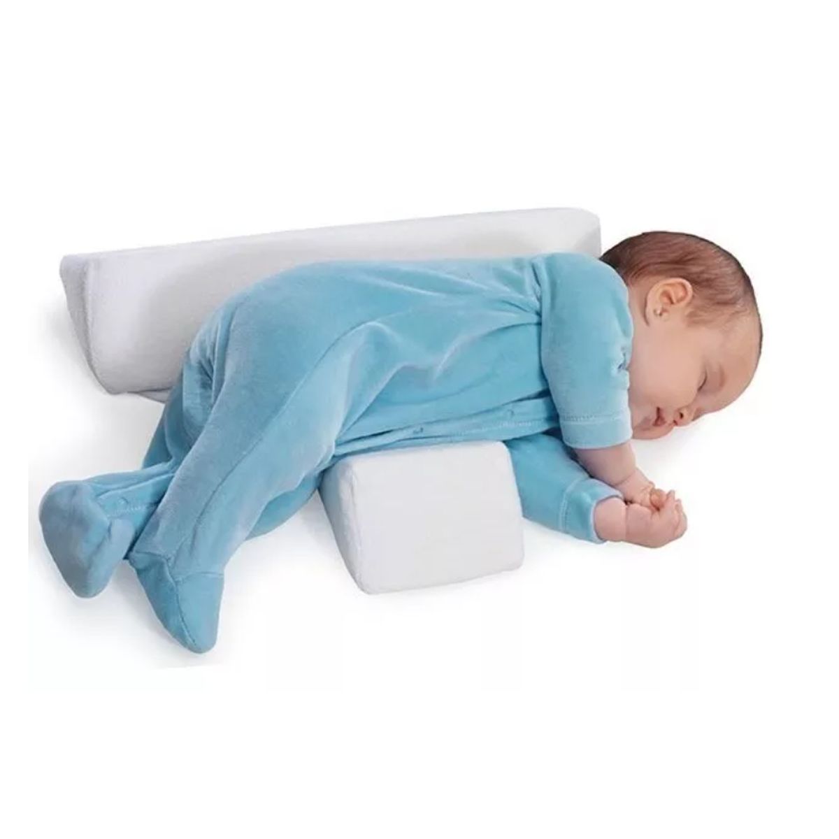 GENERICO - Cojín Triangulo Posicionador Bebés 0 Meses blanco