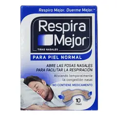 GENERICO - Respira Mejor Parche nasal Normal 10u Tiras nasales