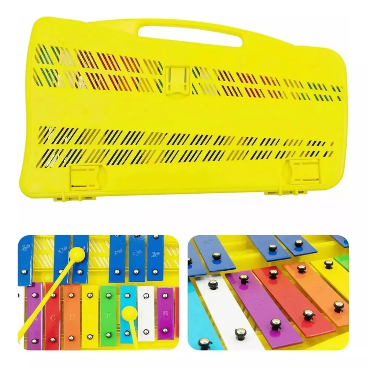 GENERICO - Metalofono cromatico infantil escolar 25 notas musicales