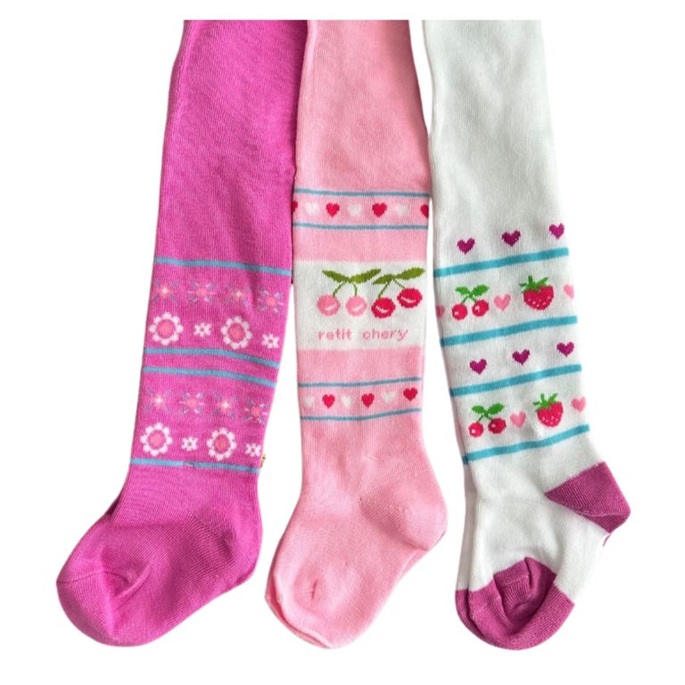 Pack 3 Pantys Primera Capa Invierno Nina Surtido Multicolor 2