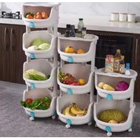 Organizador de frutas con ruedas