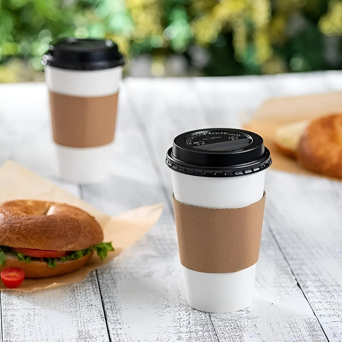 PASTELERIUSCL - Vaso Cafe Polipapel Vasos Kraft Vaso Ctapa+manga 16oz 50und