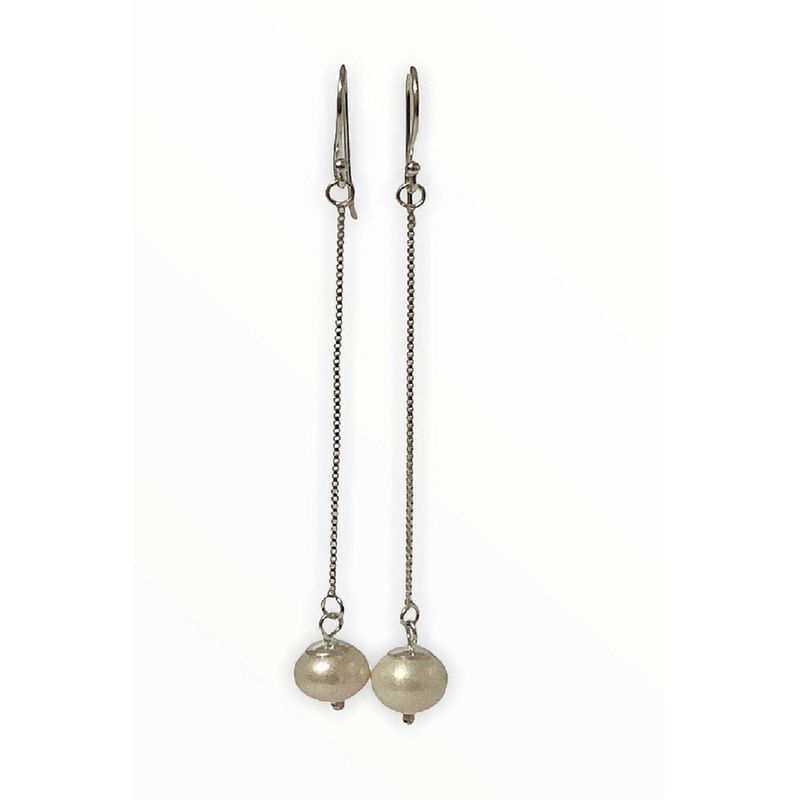 TAETHAI - Aros de plata 925 y Perlas