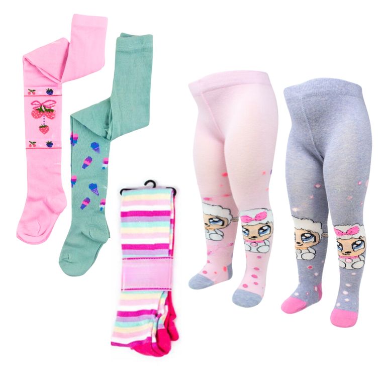 Pack 3 Pantys Primera Capa Invierno Nina Ballerina Multicolor 2