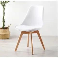 GENERICO - COMEDOR 120X80 DE VIDRIO + 6 SILLAS TULIP NEGRAS