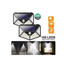 GENERICO - Foco Solar Led Exterior 100 Led Con Sensor De Movimiento