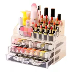 GENERICO - Organizador de maquillaje cosmetiquero joyero acrilico.