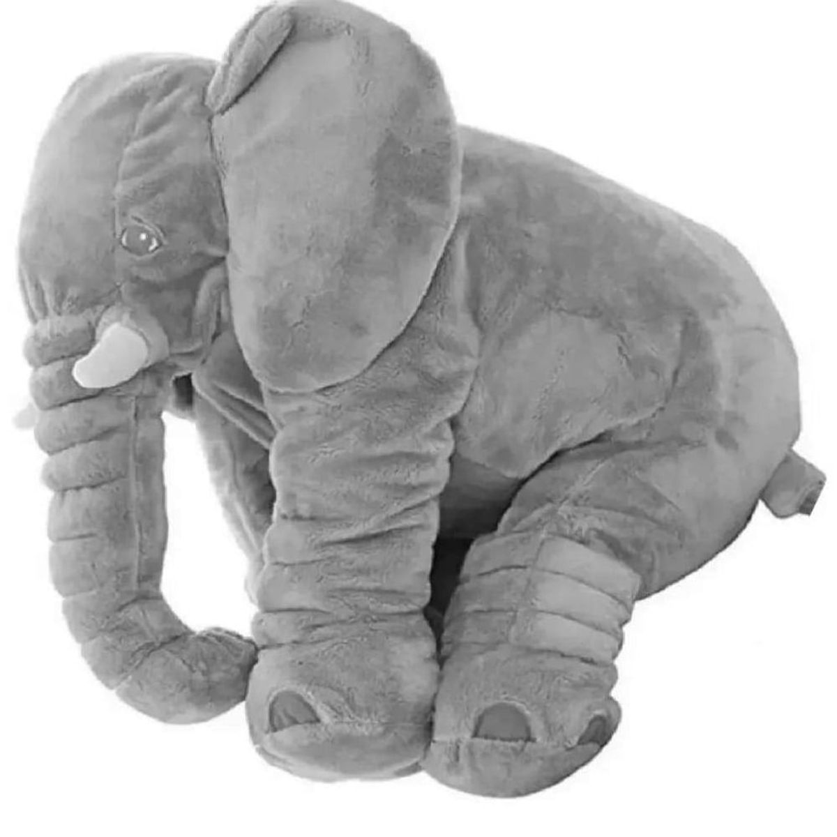 GENERICO - Almohada peluche de apego elefante de 60 cm Gris