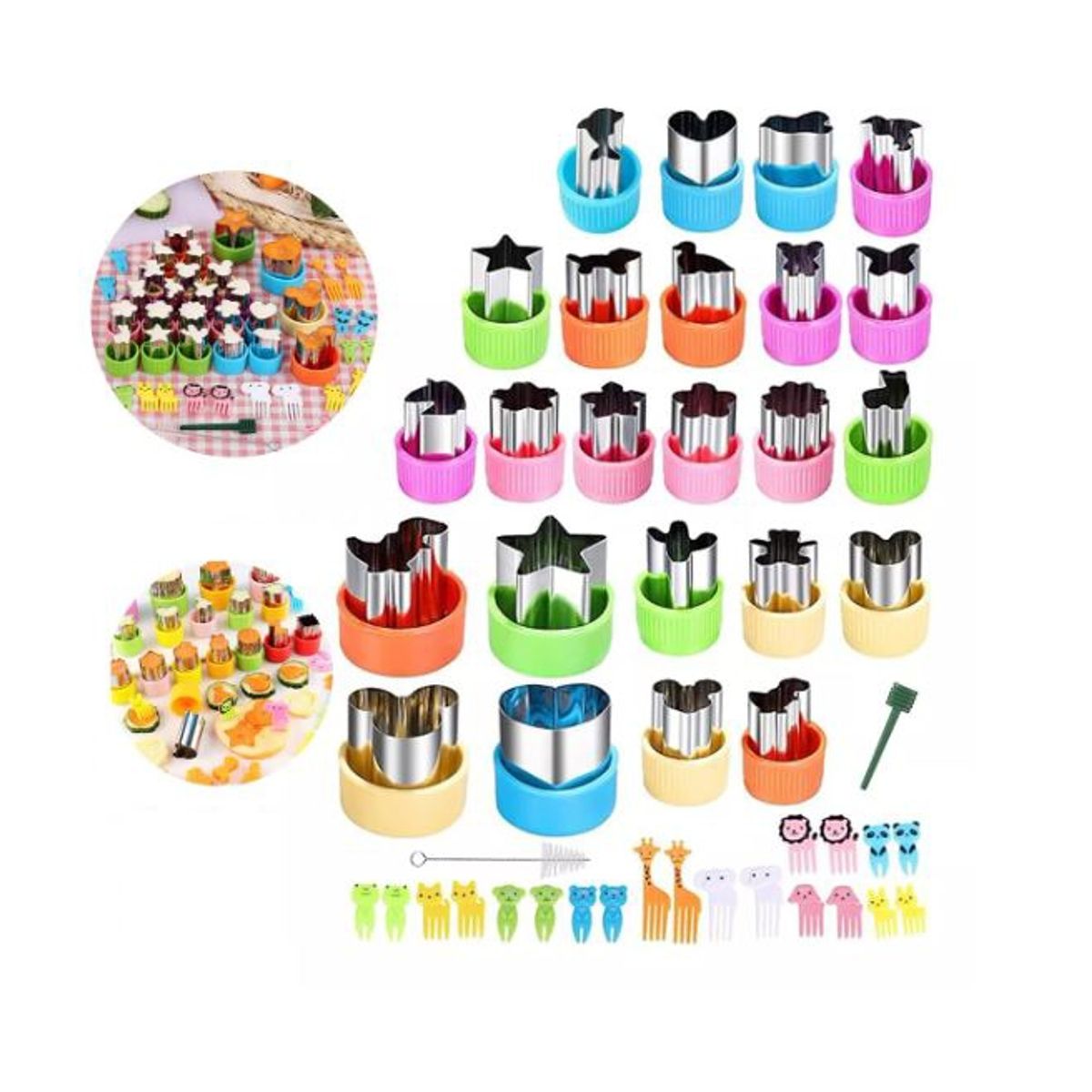 GENERICO - Kit 46 Cortadores De Sandwich y Frutas