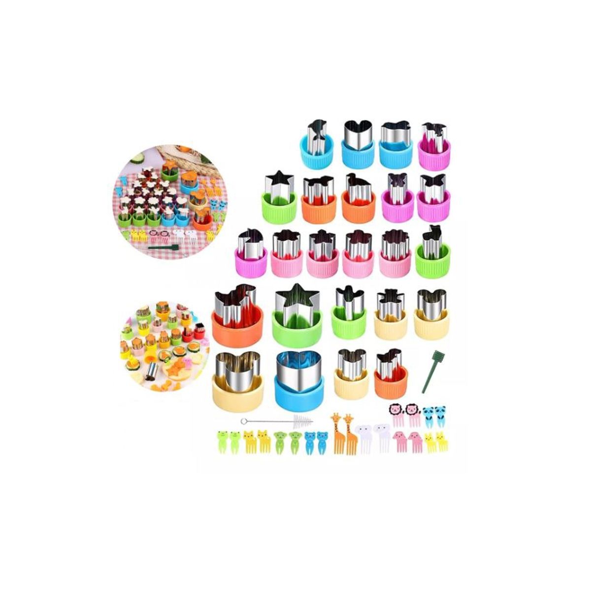 GENERICO - Kit 46 Cortadores De Sandwich y Frutas