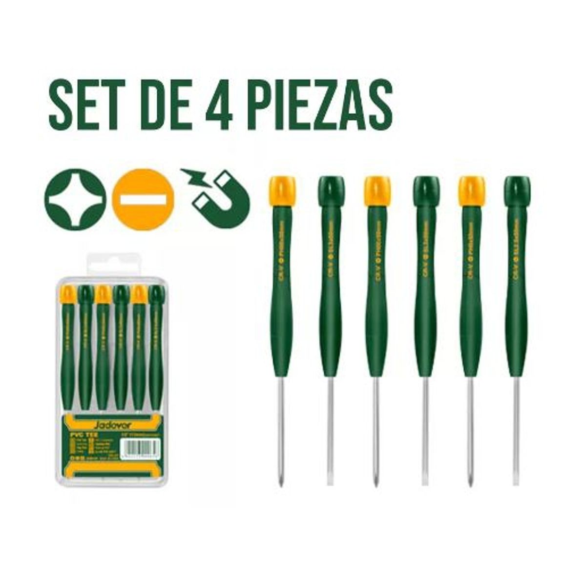 GENERICO - Juego De Destornilladores De Precisión 6 Piezas