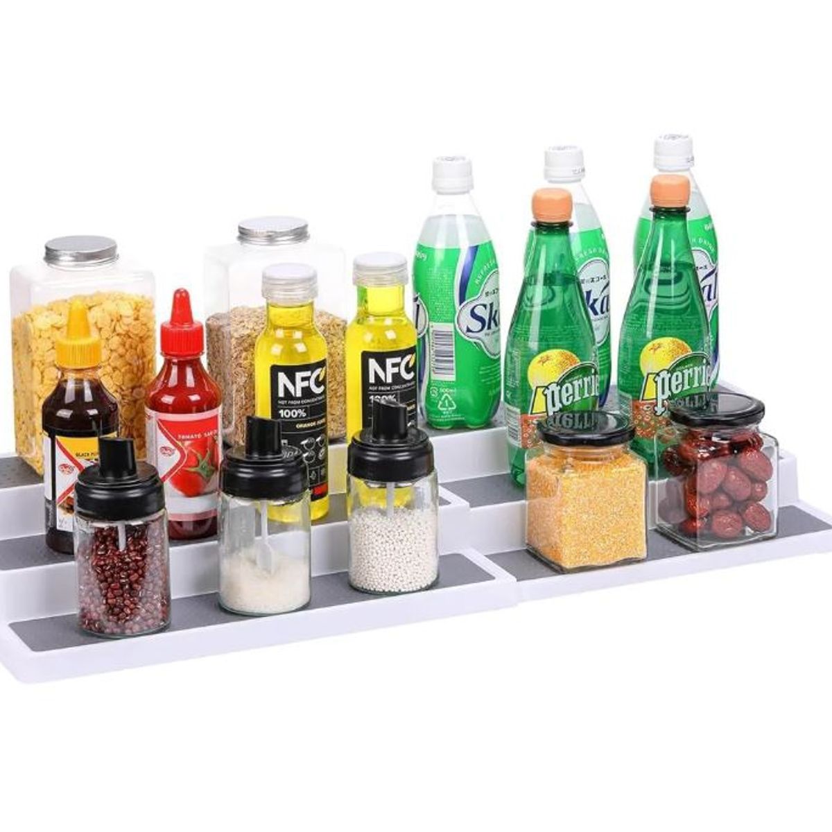 GENERICO - Especiero de 3 Niveles Multiusos para Baño o Cocina Ajustable