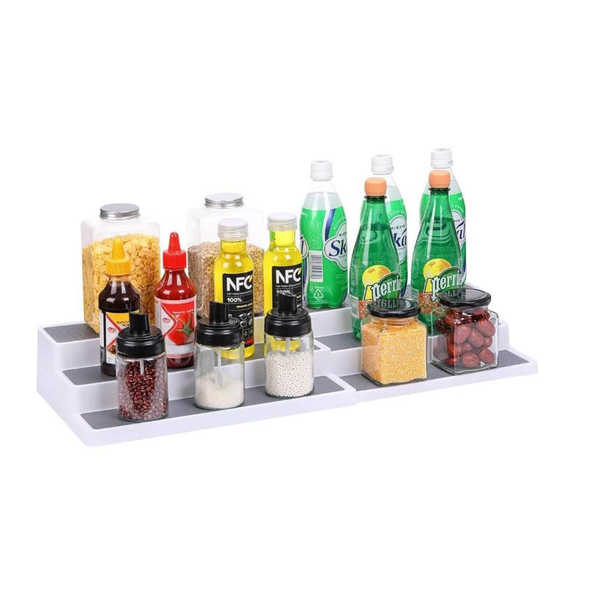 GENERICO - Especiero de 3 Niveles Multiusos para Baño o Cocina Ajustable